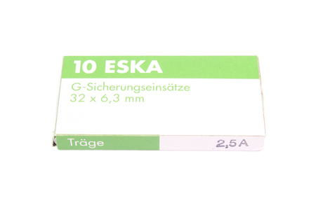 FUSIBLE TEMPORISÉ 632.321 ESKA ZGT-2.5A 250V, 2.5A, 6.3X32MM, 10PCS