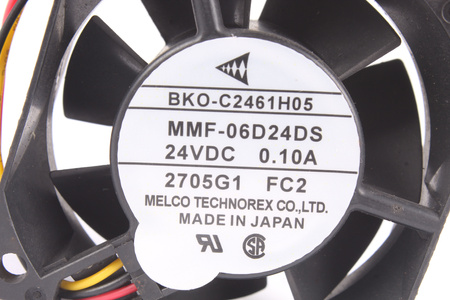 MMF-06D24DS-FC2 MELCO TECHNOREX BKO-C2461H07 60X60X25MM, 24V VENTILATEUR