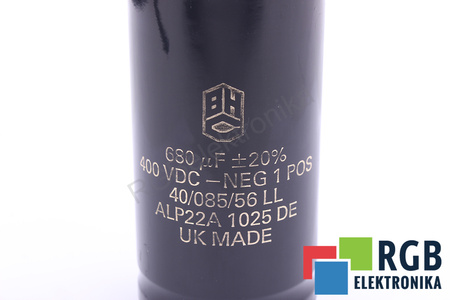 CONDENSATEUR ALP22A1025DE BHC COMPONENTS LTD 680UF, 400VDC