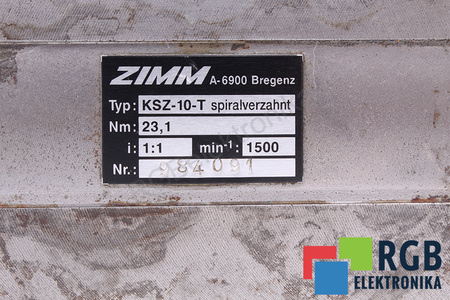 KSZ-10-T ZIMM I=1 ENGRENAGE CONIQUE