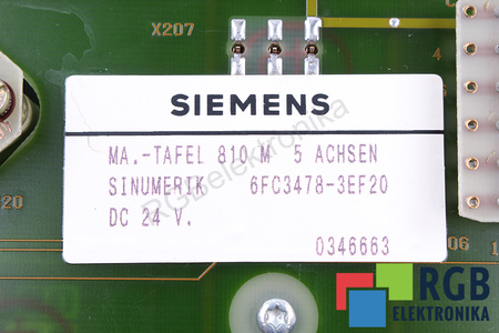 6FC3478-3EF20 SIEMENS SINUMERIK 810M/G/N