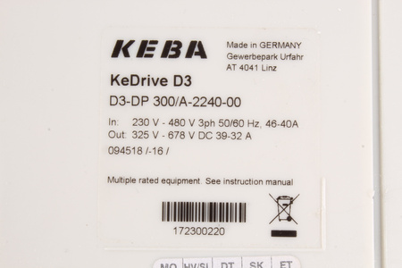 D3-DP 300/A-2240-00 KEBA KEDRIVE D3