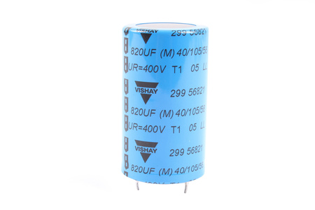 CONDENSATEUR MAL229956821E3 VISHAY 820UF, 400V, 35X50MM