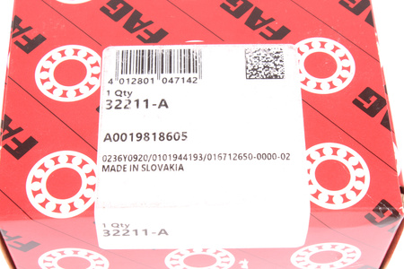 32211-A FAG 55X100X26.75 ROULEMENT A ROULEAUX CONIQUES
