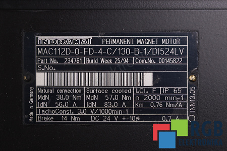 MAC112D-0-FD-4-C/130-B-1/DI524LV INDRAMAT