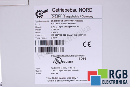 SK370/1FCT NORD 278003700/47E300118665