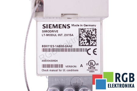 6SN1123-1AB00-0AA2 SIEMENS SIMODRIVE 611 VERSION A INT.2X15A