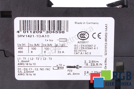 3RV1421-1DA10 SIEMENS SIRIUS