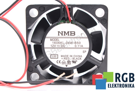 1606KL-04W-B50 NMB TECHNOLOGIES 40X4015MM, 12V, 0.11A VENTILATEUR