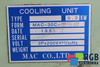 MAC-30C-MR-H-0T OKUMA UNITÉ DE REFROIDISSEMENT