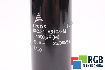 CONDENSATEUR B43521-A5108-M EPCOS 1:1000UF, 450VDC