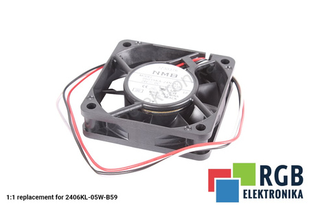 06015KA-24N-AL NMB TECHNOLOGIES PIÈCE DE RECHANGE A90L-0001-0506#105 2406KL-05W-B59 60X60X15MM, 24V, 0.13A VENTILATEUR