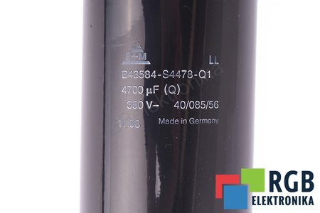 CONDENSATEUR B43584-S4478-Q1 S+M 4700UF, 350V