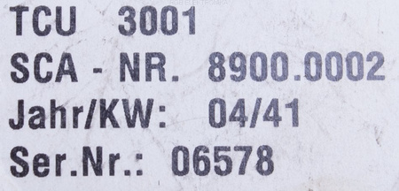 8900.0002 SCA SCHUCKER TCU 3001