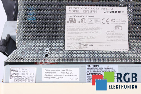 CDT1579B TOTOKU ELECTRIC 15" POUR LOGIQ 400 PRO SERIES