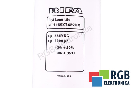 CONDENSATEUR PEH169XT422BM RIFA 2200UF, 385V