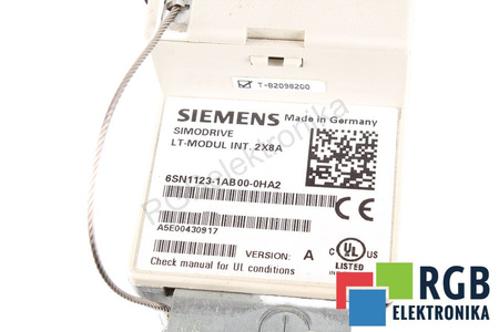 6SN1123-1AB00-0HA2 SIEMENS SIMODRIVE 611 VERSION A